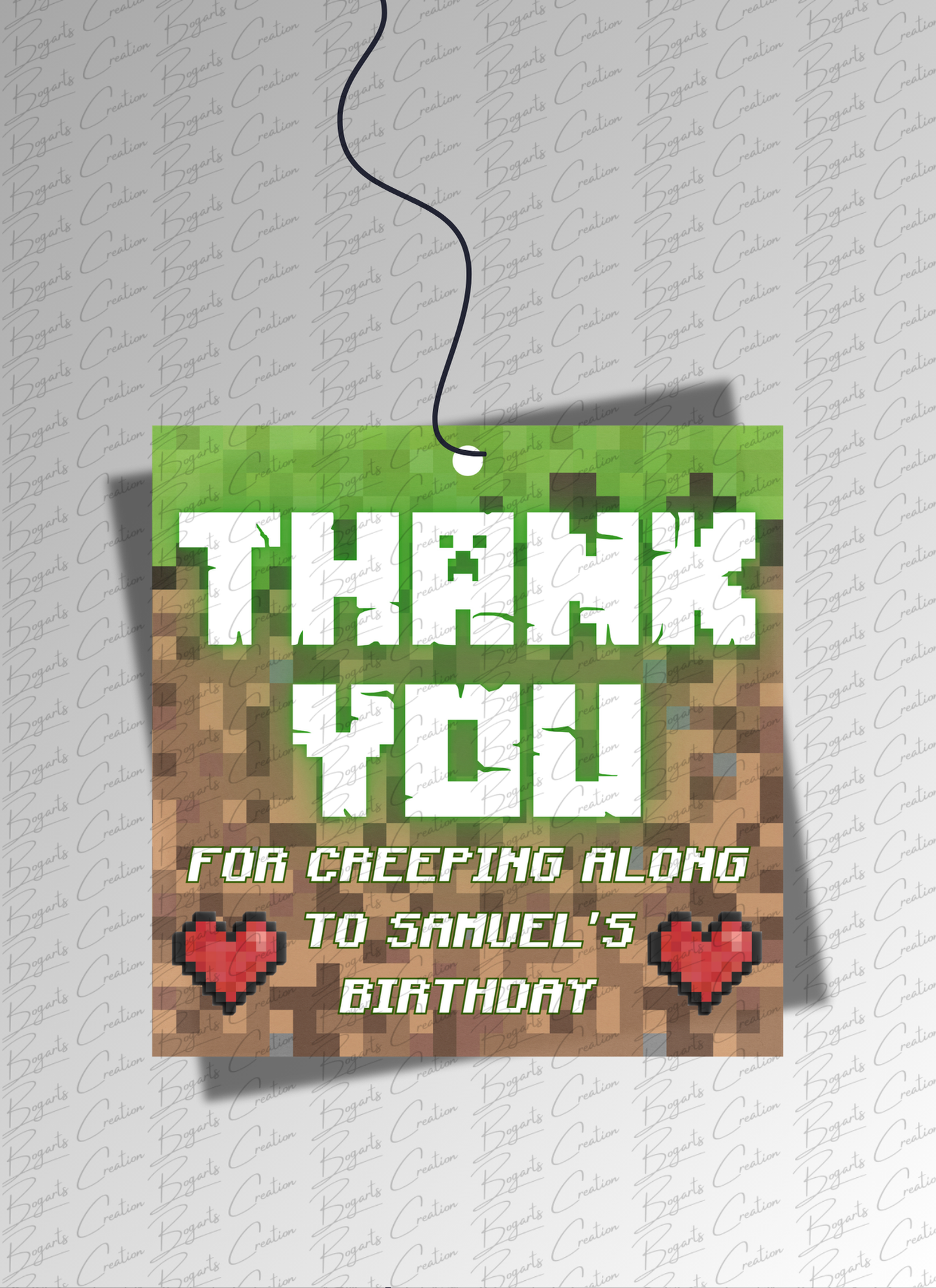 Minecraft Gift Tags (2"x2")