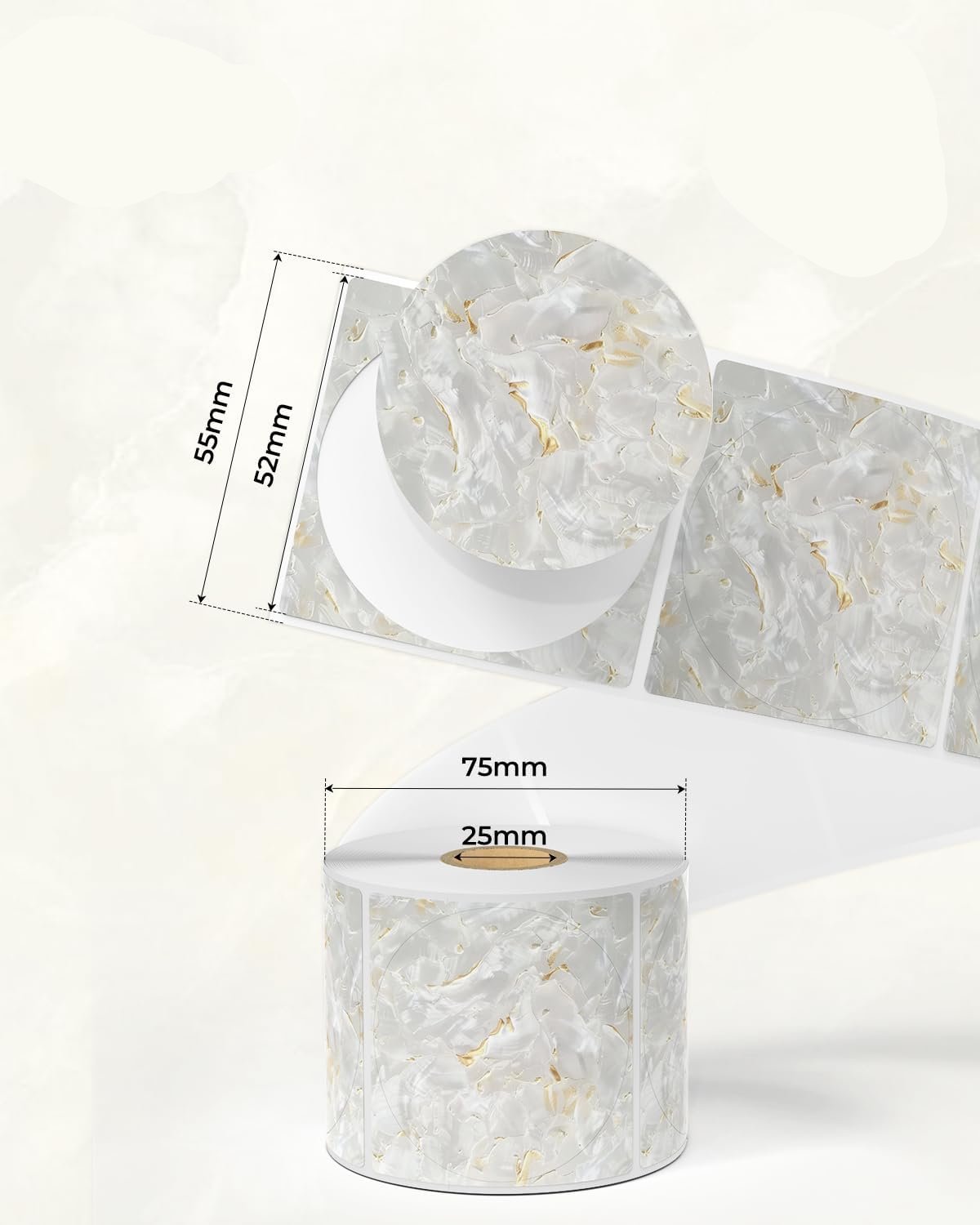 Custom 2x2 Round Thermal Labels