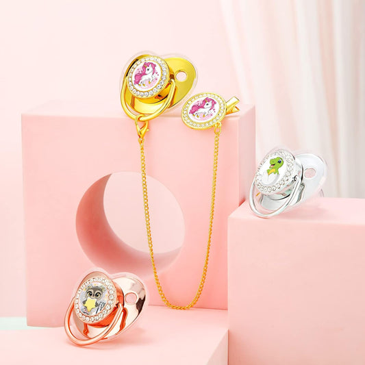 Custom Baby Bling Pacifier & Clip