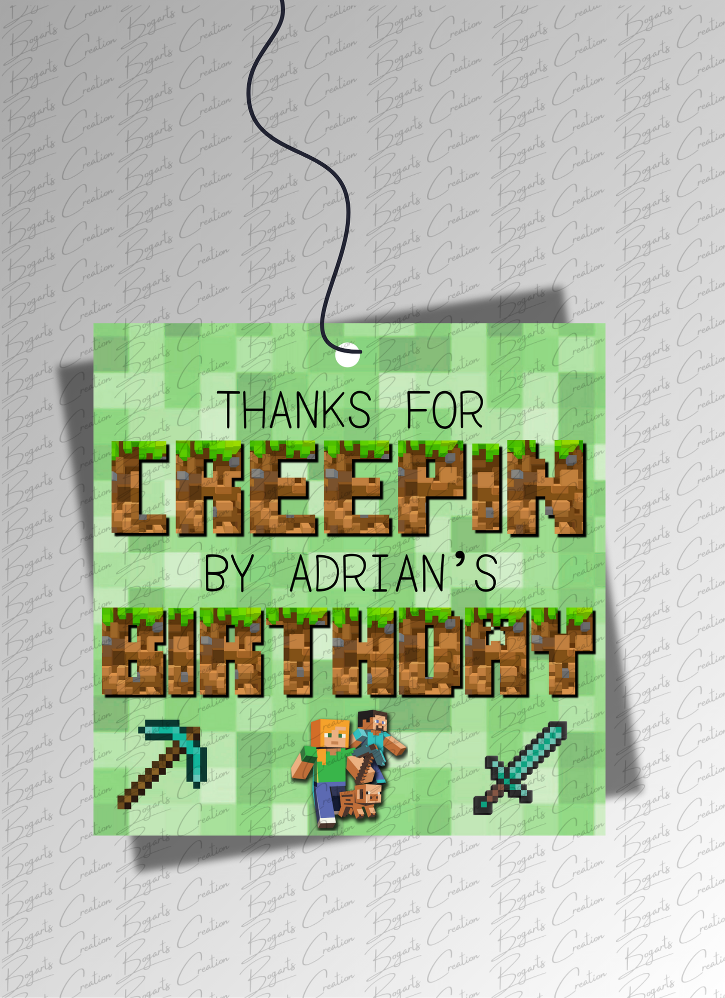 Minecraft Gift Tags (2"x2")