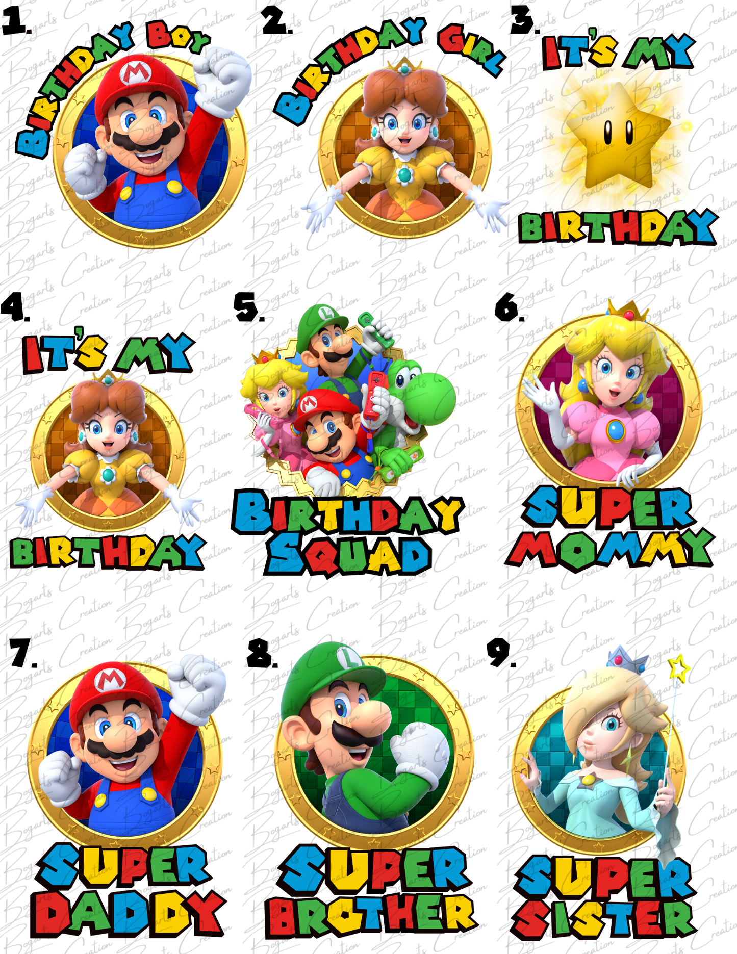 Mario Brother Shirt Set