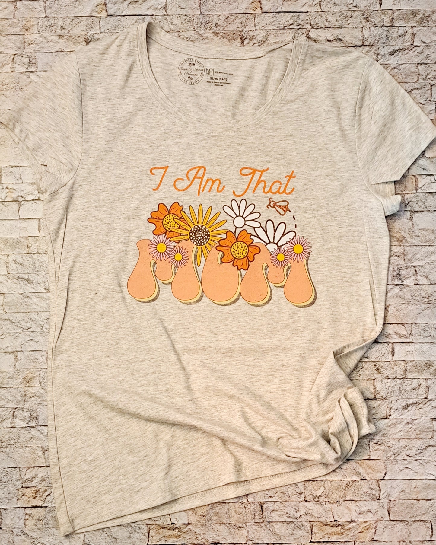 Retro Soy Esa Mamá Gris Cuello V (XL)