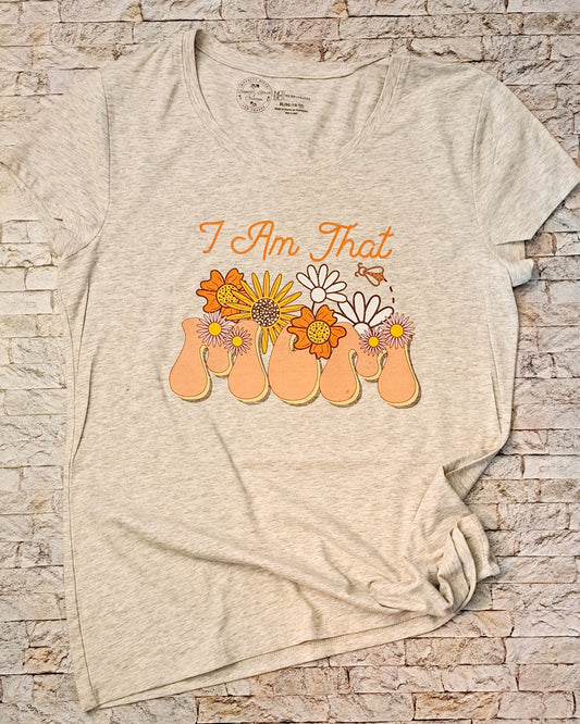 Retro Soy Esa Mamá Gris Cuello V (XL)