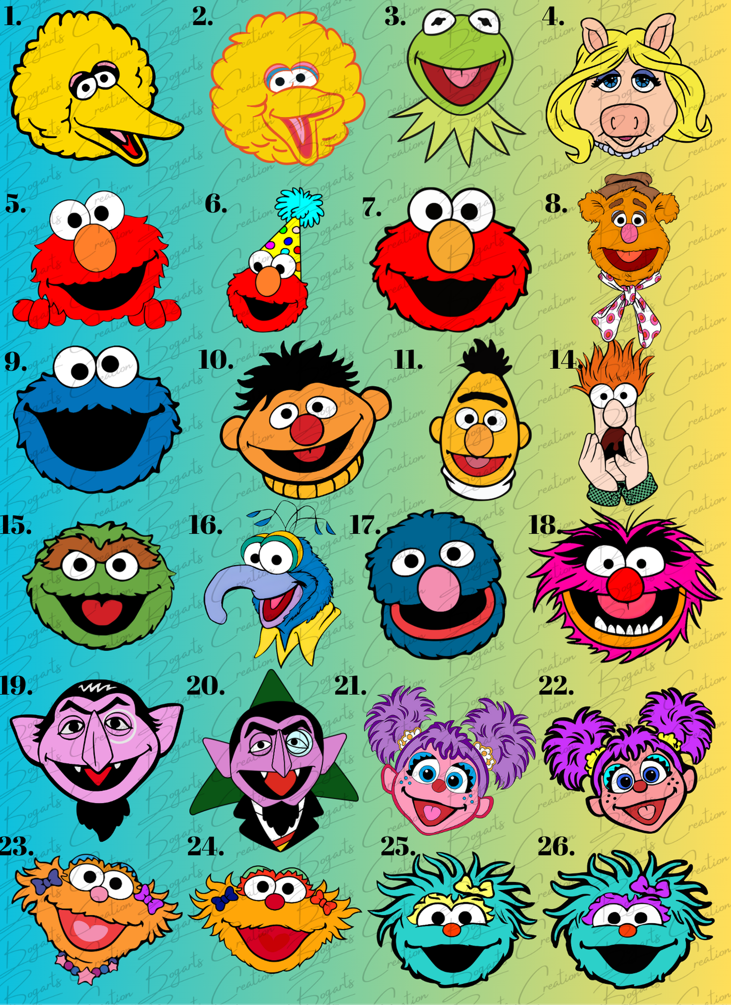 Sesame Street Family Shirt Set