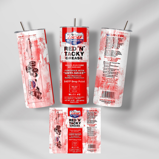 Red N Tacky Grease 20oz Tumbler