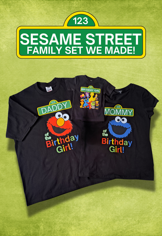 Sesame Street Family Shirt Set