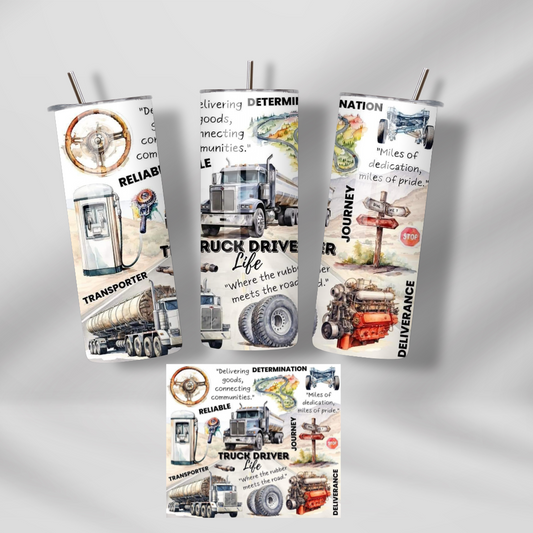 Truck Driver 20oz Tumbler