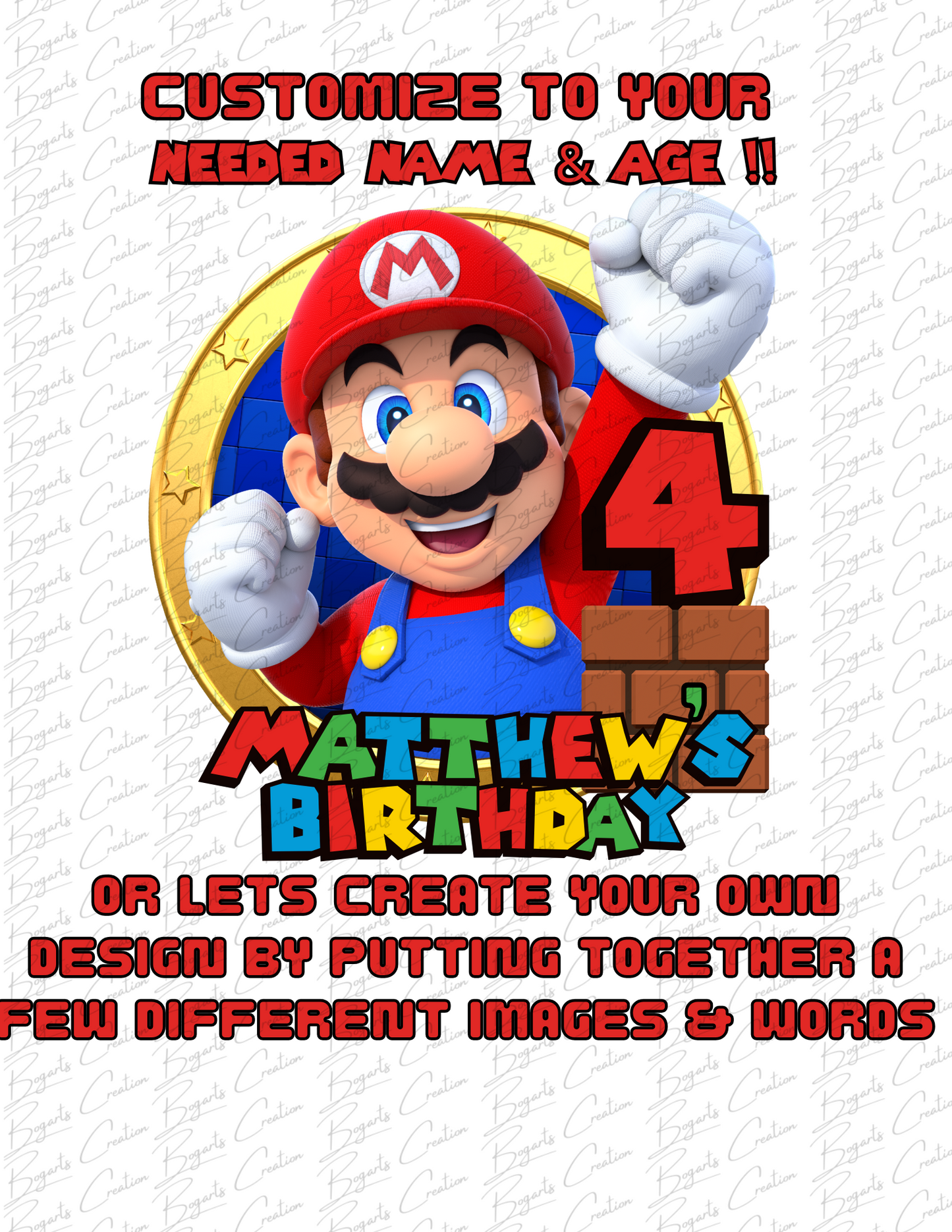 Mario Brother Shirt Set