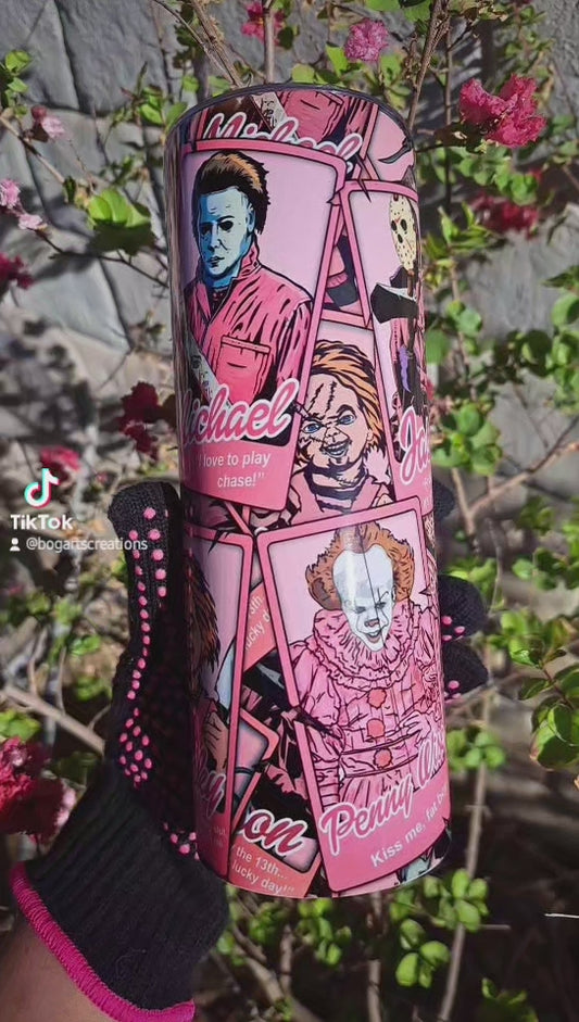 Pink Horror Card 20oz tumbler