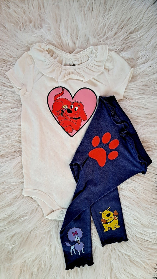 Clifford & Friends 12M Onesie Outfit