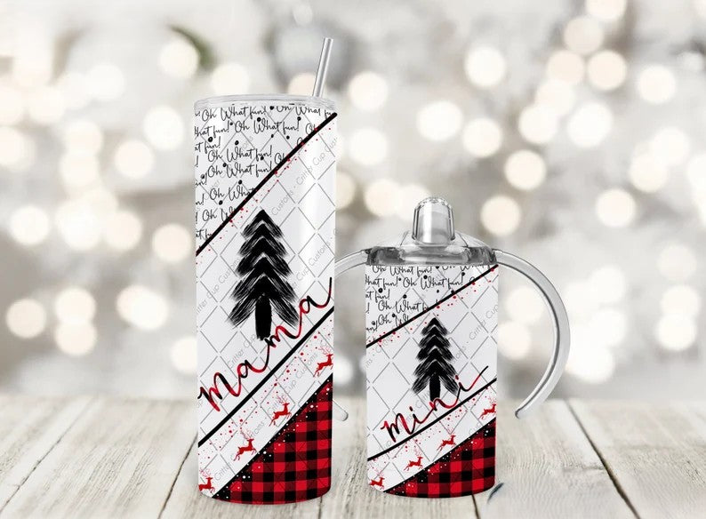 Classy Christmas Mama & Mini Tumbler Set