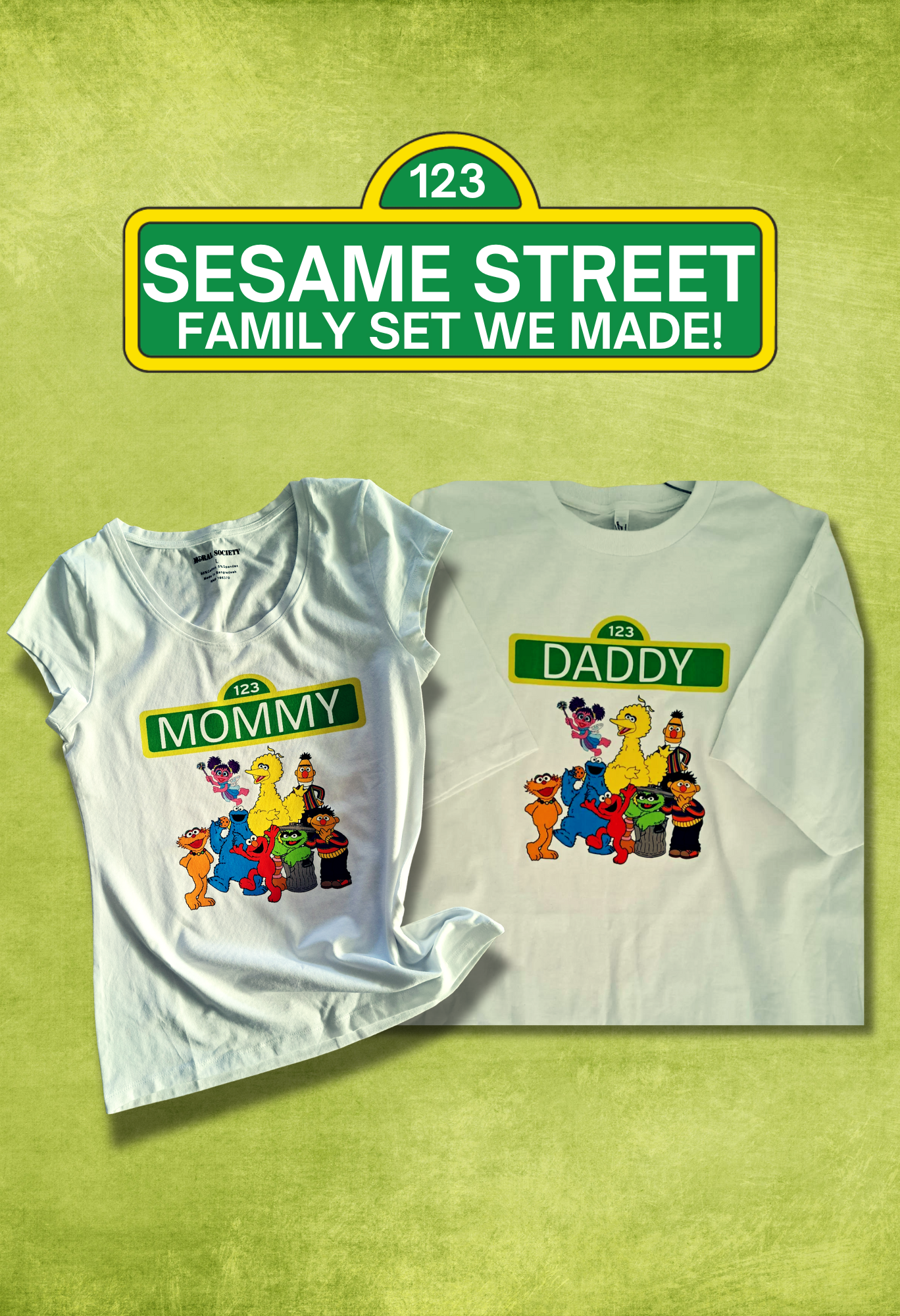 Sesame Street Family Shirt Set