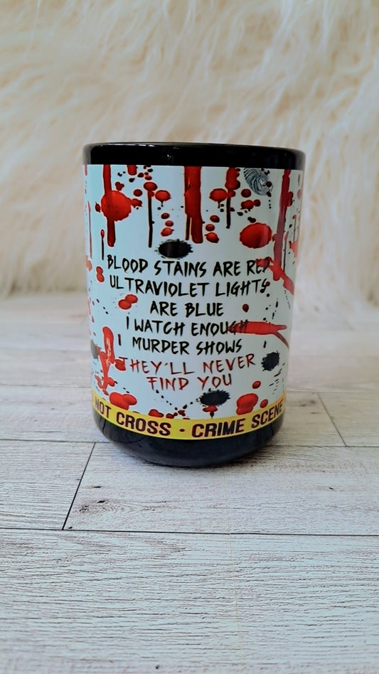 Taza de poema de asesinato