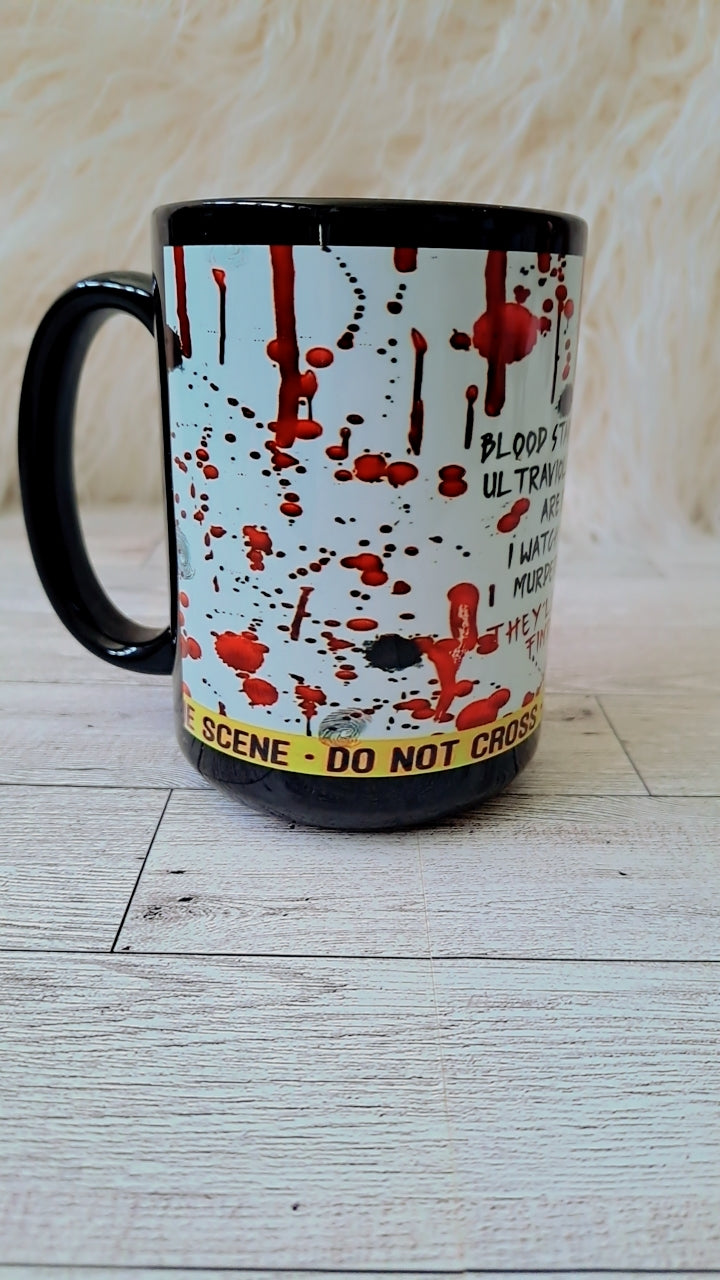 Taza de poema de asesinato