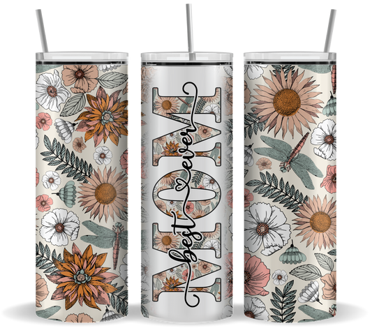 Vaso Best Mom Ever Flower de 20 oz