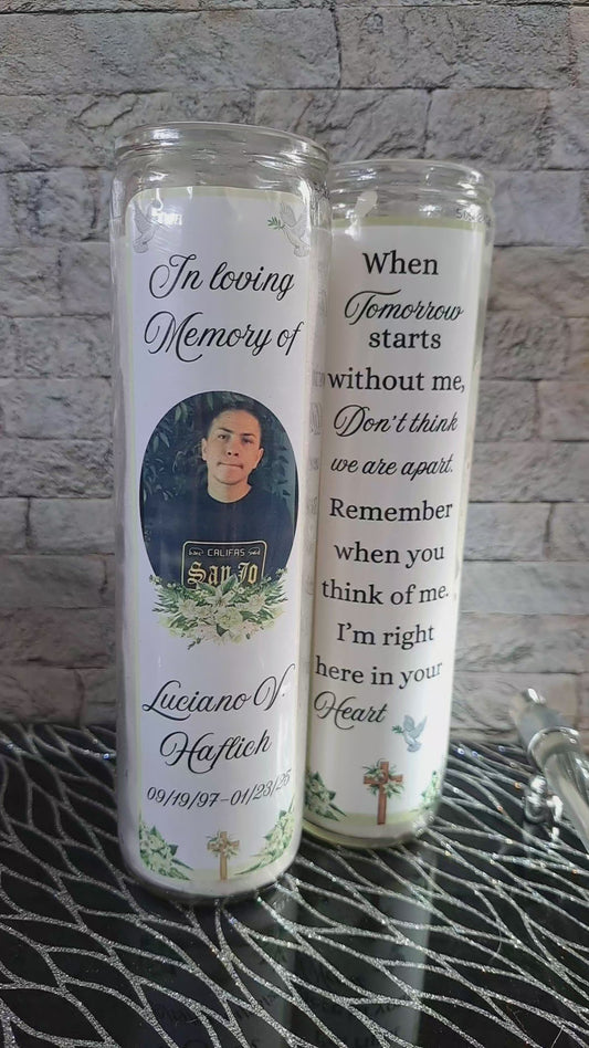 Tall glass jar candles